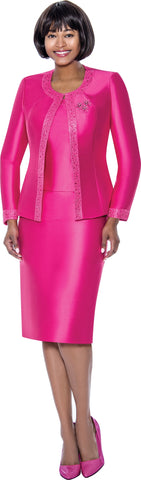 Terramina Church Suit 7637-Fuchsia