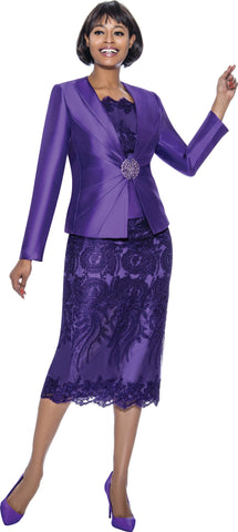 Terramina Church Suit 7817-Purple - Church Suits For Less