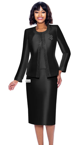 Terramina Suit 7637-Black - Church Suits For Less