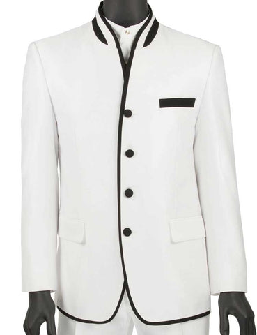 Vinci Men Suit S4HT-1-White