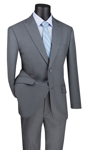 Vinci Suit M2TR-Medium Gray - Church Suits For Less