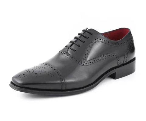 Men Dress Shoes-AG114 Black - Church Suits For Less