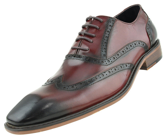 Men's Dress Shoes-AG265C Burgundy – Church suits for less