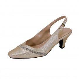 Women Church Shoes DP833-Champagne, Champagne / 5
