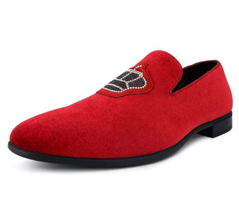Men's Dress Shoe Crown Red - Church Suits For Less