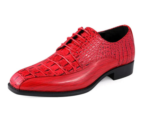 Men Dress Shoes MSD-Harvey Red - Church Suits For Less