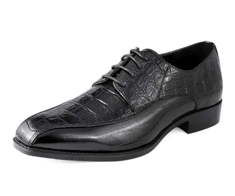 Men Dress Shoes MSD-Harvey Black - Church Suits For Less