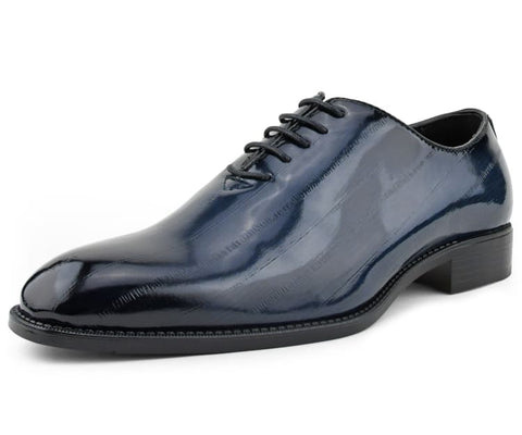 Men Dress Shoes-Brayden Navy - Church Suits For Less