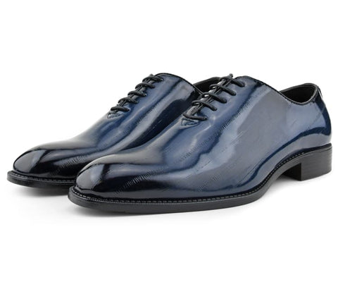 Men Dress Shoes-Brayden Navy - Church Suits For Less