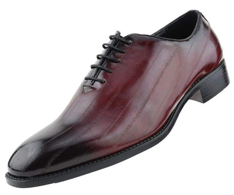 Men Dress Shoes-Brayden Burgundy - Church Suits For Less