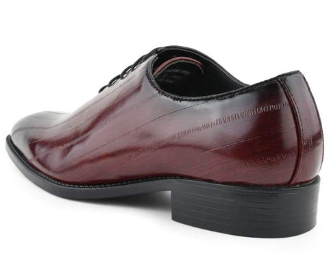 Men Dress Shoes-Brayden Burgundy - Church Suits For Less