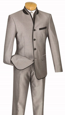 Vinci Men Suit S4HT-1-Gray