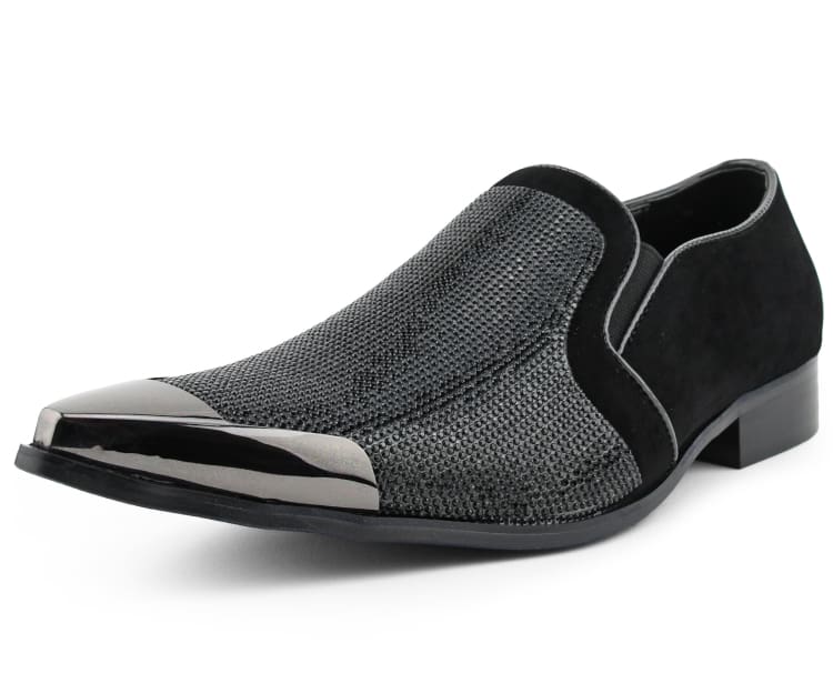 Men Dress Shoes-Dezzy Black, Black / 9.5