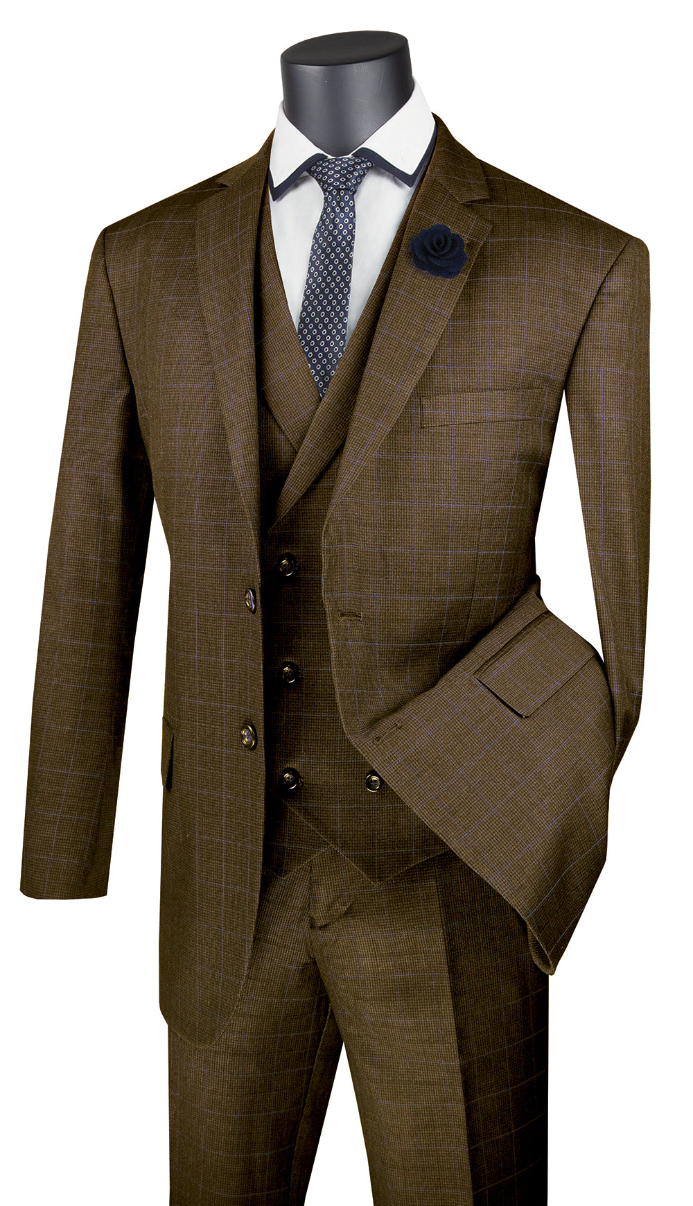 Classic Fit  Men Suitt V2RW-13-Navy