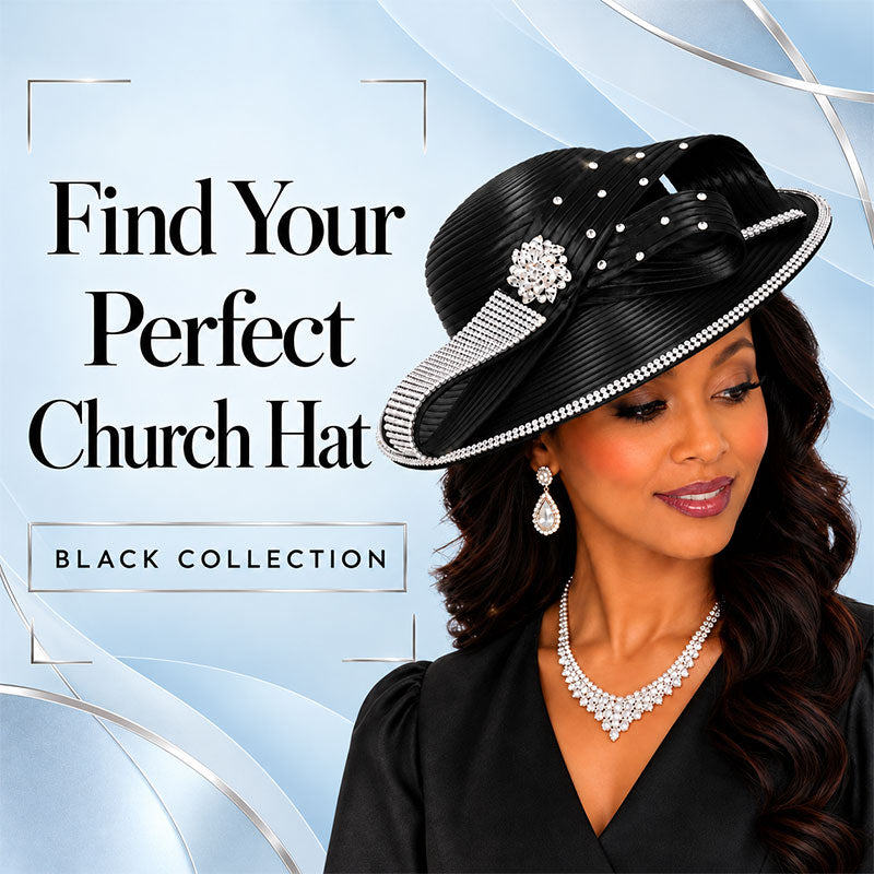 Black Church Hats For Women