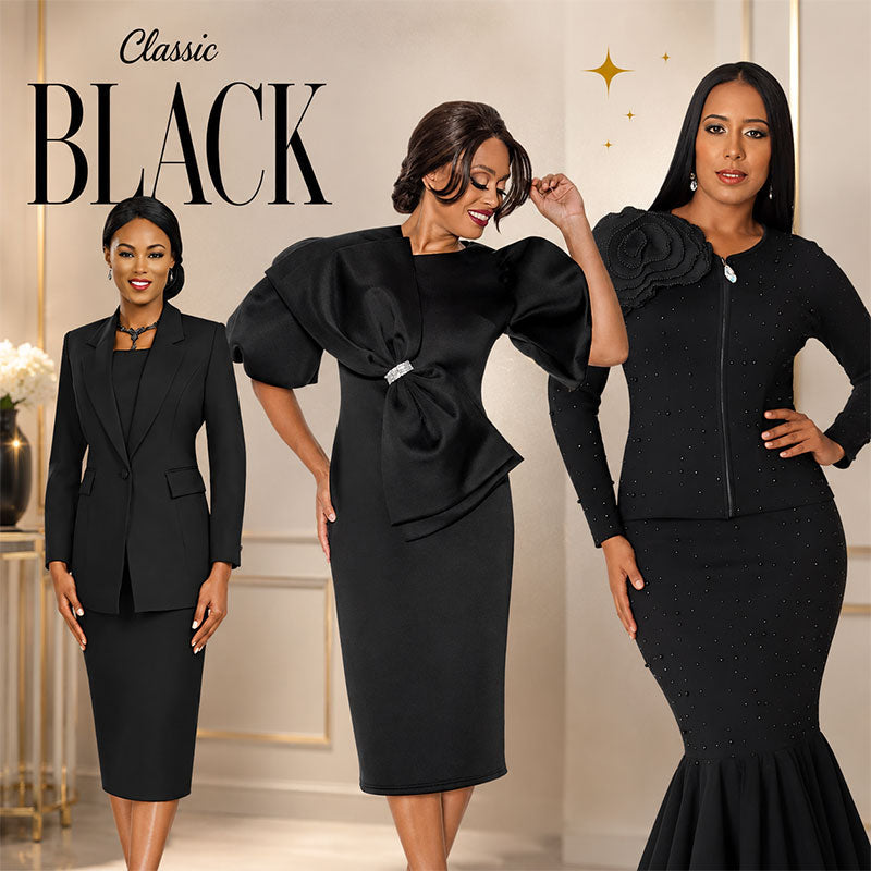 Black church suits for women