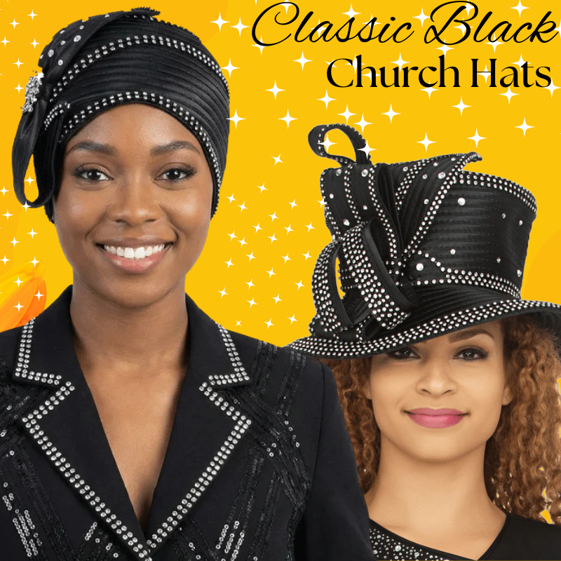 Black Church Hats For Women