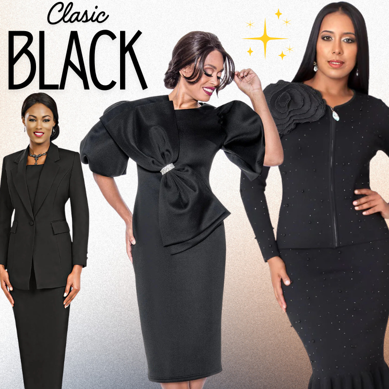Black Church Suits For Women
