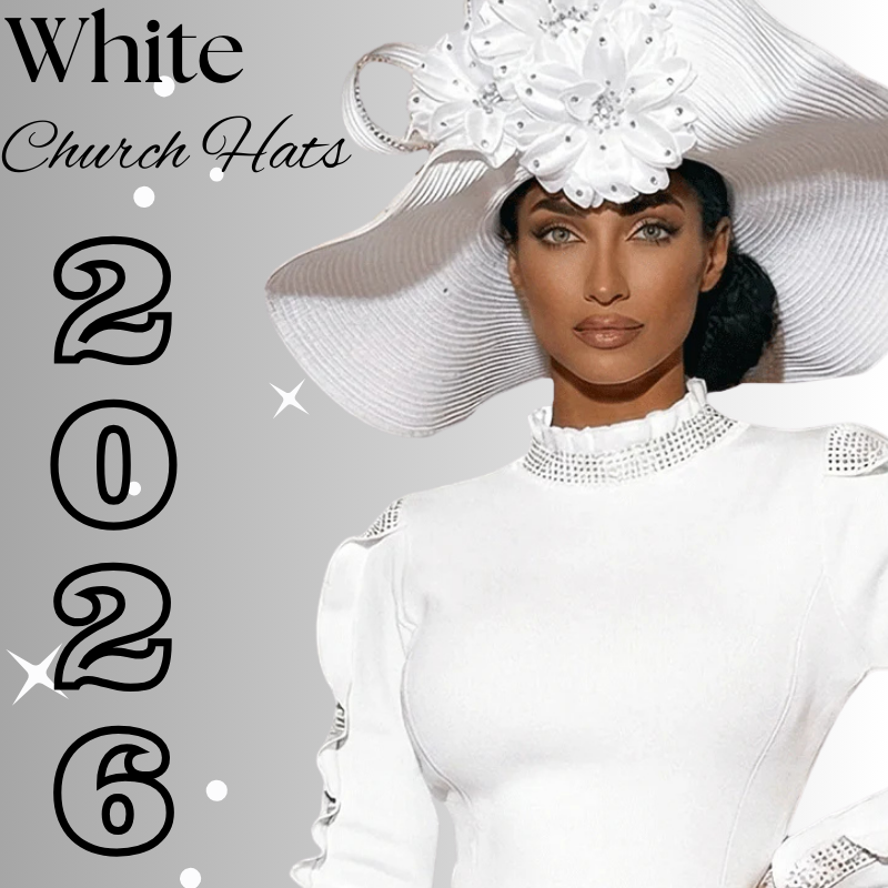 White Church Hats For Women