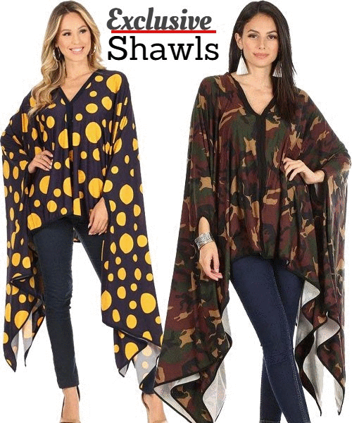 Women shawls and scarves