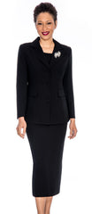 Giovanna Usher Suit 0655C-Black - Church Suits For Less