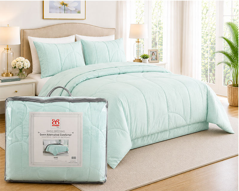 One Piece Light Blue Down Alternative Comforter
