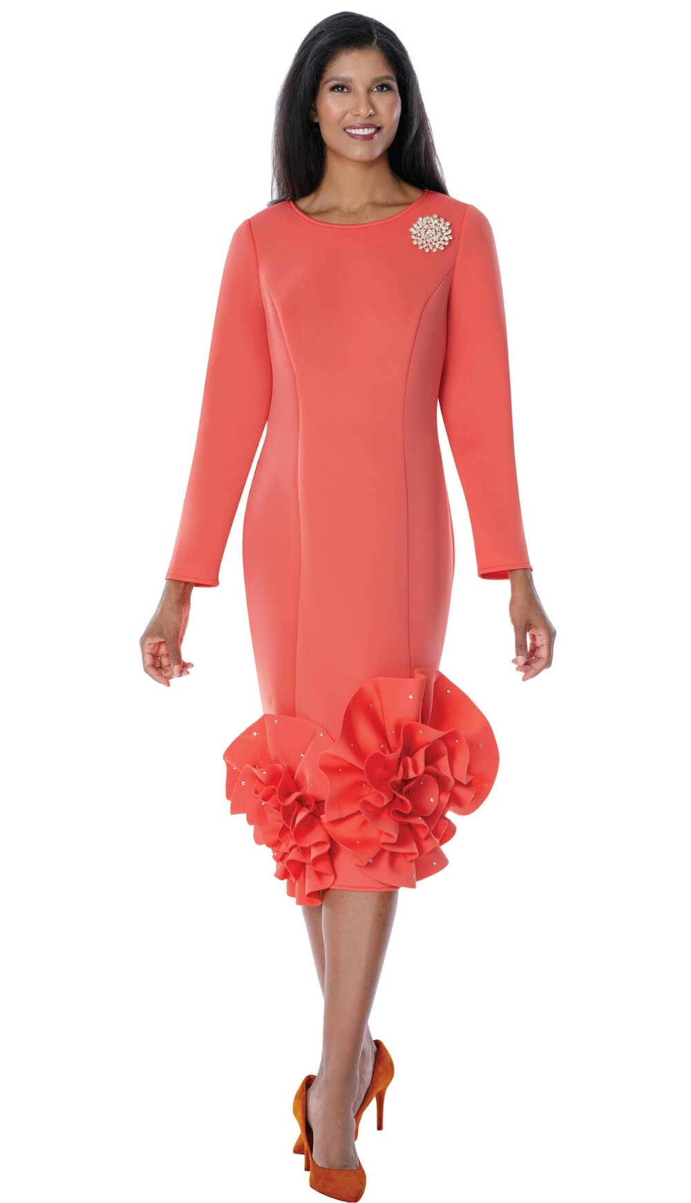 Dresses by Nubiano 100681-Coral