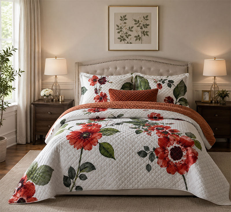 Floral Garden Quilt Set