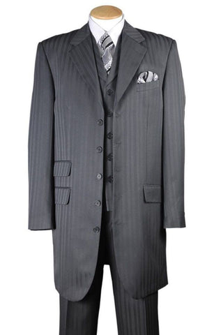 Fortino Landi Men Suit 29198C-Grey - Church Suits For Less