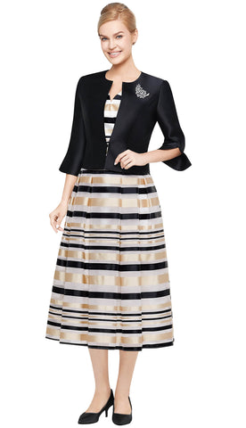 Nina Nichelle Church Dress 2989 - Black - Church Suits For Less