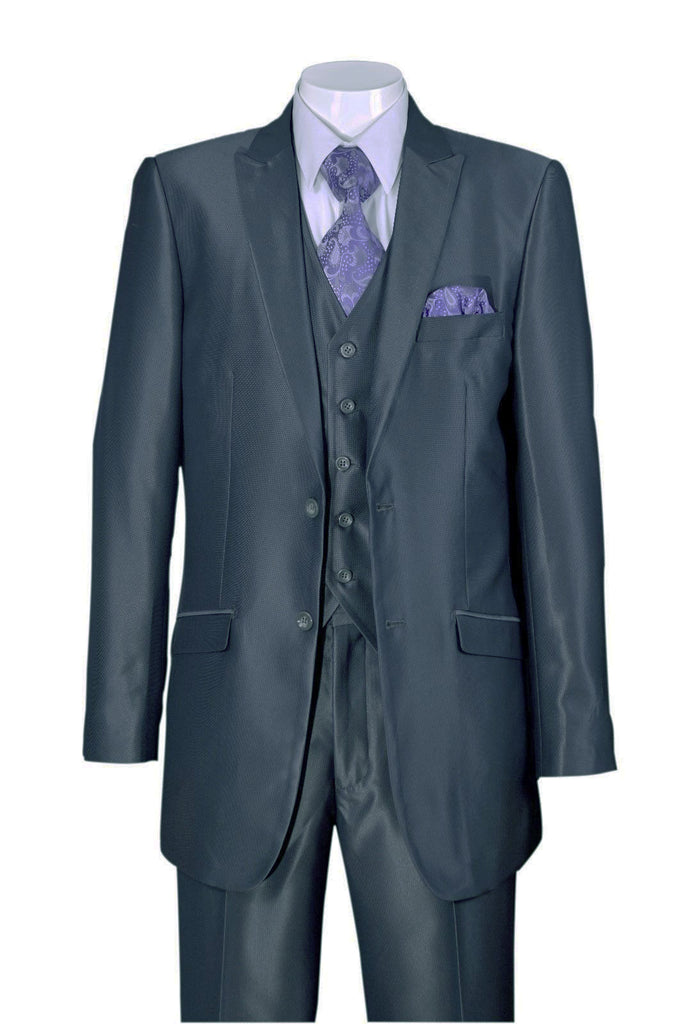 Fortino Landi Men Suit 5702V2C-Grey - Church Suits For Less