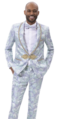 EJ Samuel Slim Fit Fashion Suit JP118 - Church Suits For Less