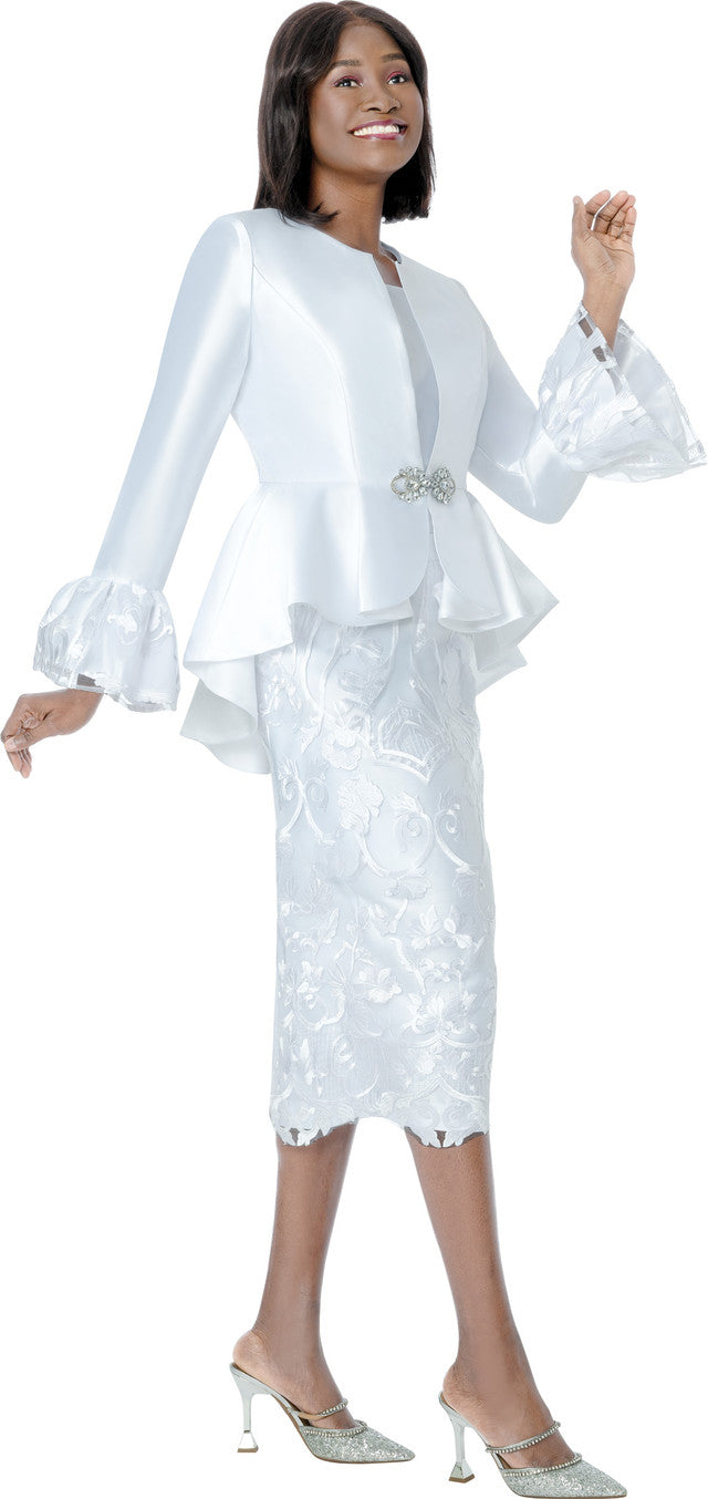 Terramina Church Suit 7025C-White