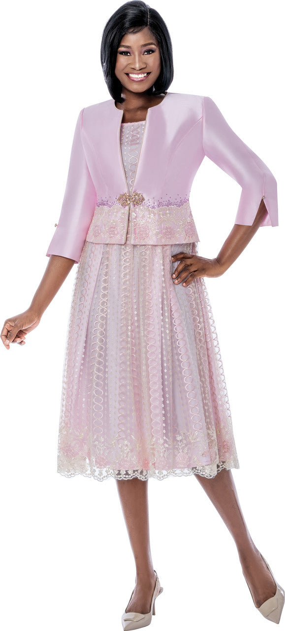 Terramina Church Dress 7252-Pink – Church suits for less