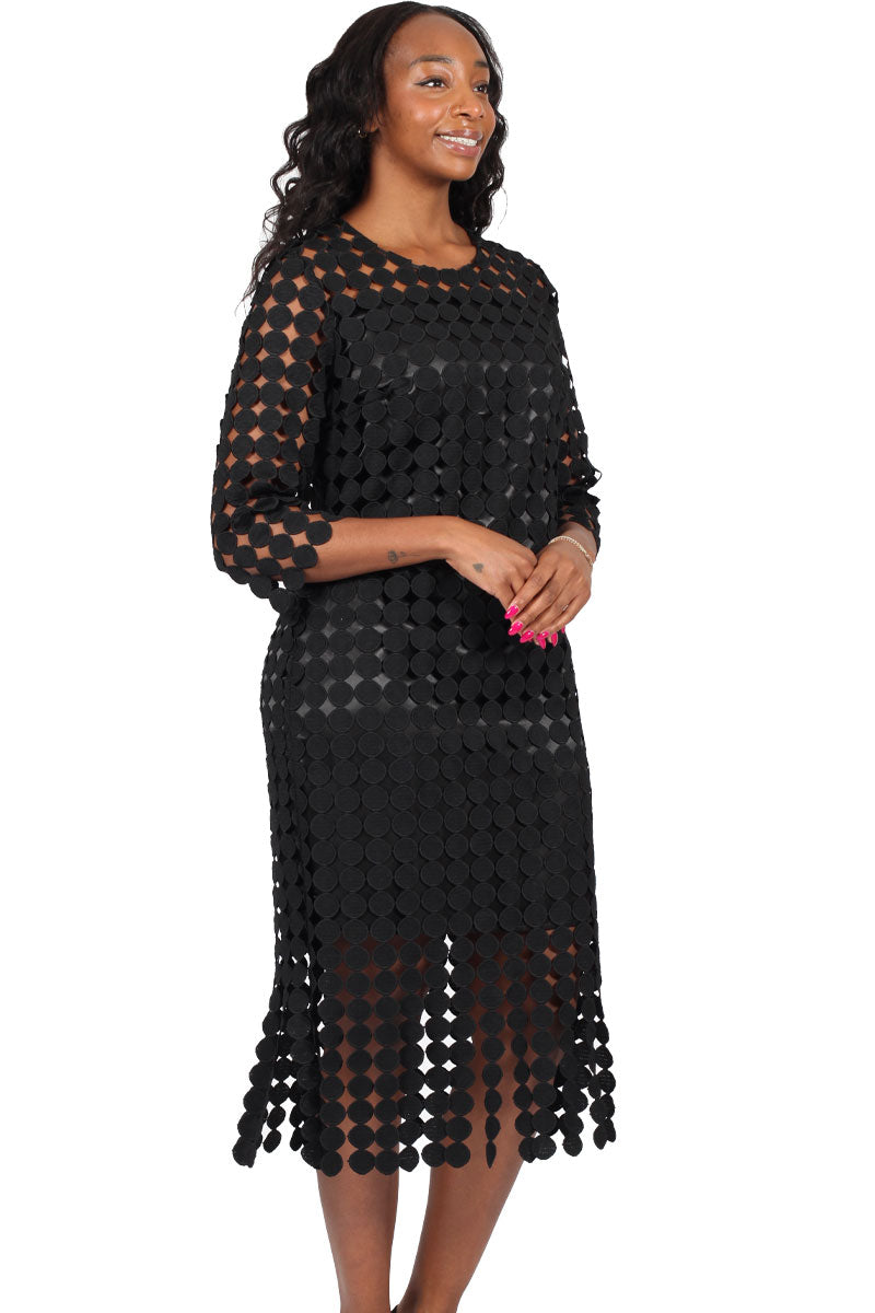 church dresses for black women Runwind Black Church Dresses for Women 2026 Maxi Button Down 3/4 Sleeves Print Dress Casual with Pockets at Amazon Women's Clothing store