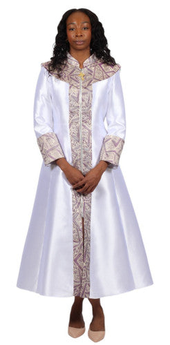 Diana Couture Church Robe 9150C White