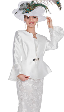Aussie Austine Church Suit 5854-White