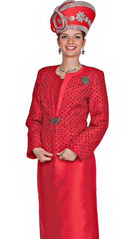 Aussie Austine Church Suit 5903-Red - Church Suits For Less