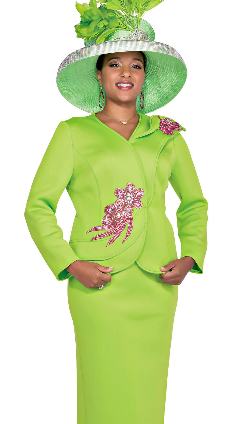 Aussie Austine Church Suit 5925-Lime – Church suits for less