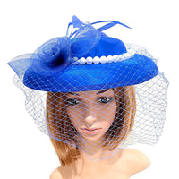 BDF Fascinator Hat 413 Royal - Church Suits For Less