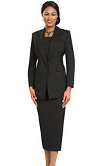 Ben Marc Usher Suit 2295C-Black - Church Suits For Less