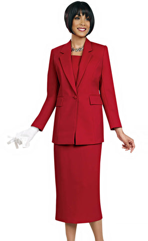 Ben Marc Usher Suit 2295-Red - Church Suits For Less