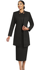 Ben Marc Usher Suit 2296C-Black - Church Suits For Less