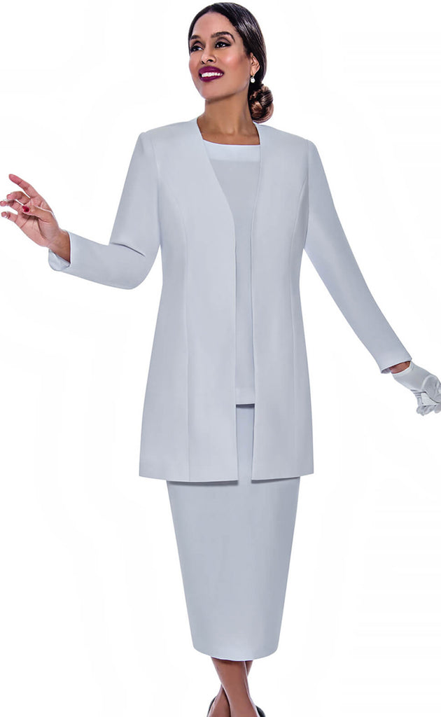 Ben Marc Usher Suit 2296C-White - Church Suits For Less