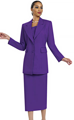 Ben Marc Usher Suit 2299C-Purple - Church Suits For Less
