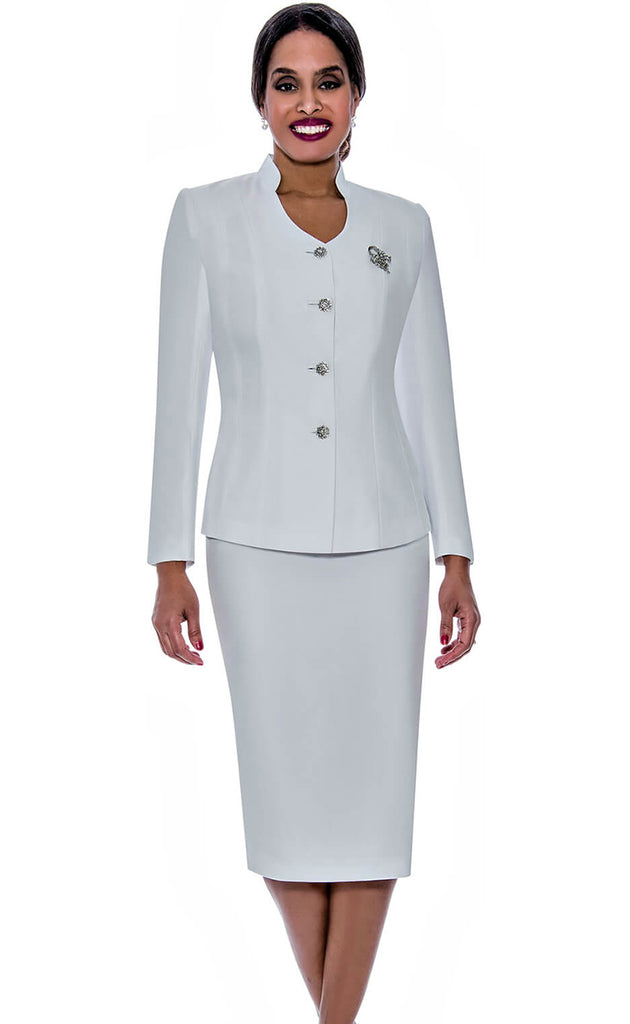 Ben Marc  Usher Suit 78096C-White - Church Suits For Less
