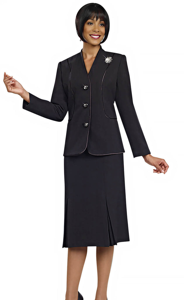 Ben Marc Usher Suit 78098-Black - Church Suits For Less