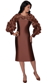 Brown Church Dress 100641