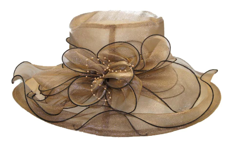 Women Church Hat BDF-9217C Tan, Tan / One Size Fits All