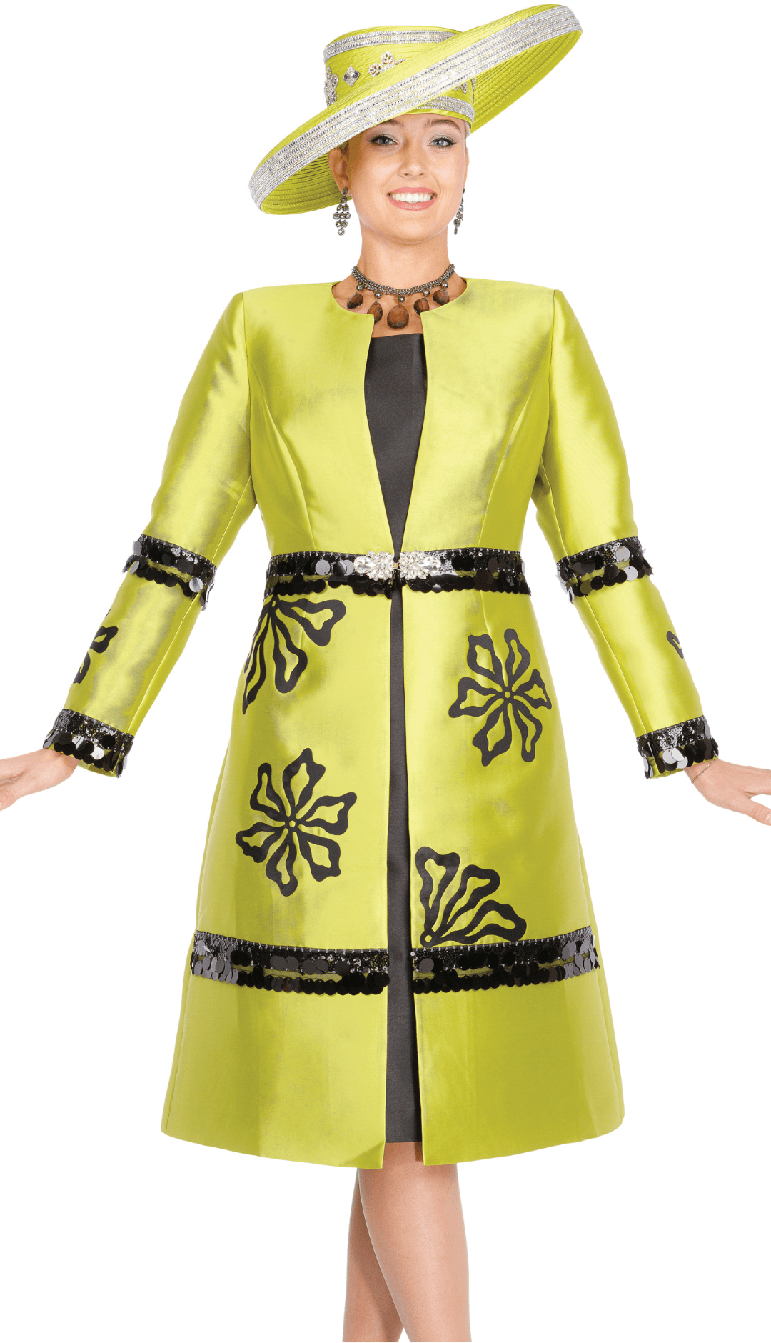 olive green church dress Slim O Neck Peplum Dress For Office And Church